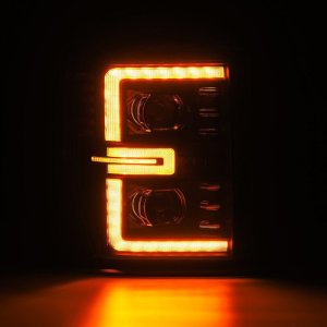 Ford F350 Headlights - AlphaRex - LUXX-Series LED Projector - Black - `08-`10 Ford F350 Headlights - AlphaRex - LUXX-Series LED Projector - Black - `08-`10