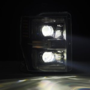 Ford F450 Headlights - AlphaRex - LUXX-Series LED Projector - Black - `08-`10