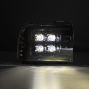 Ford Excursion Headlights - AlphaRex - NOVA-Series LED Projector - Alpha-Black - `05-`07 Ford Excursion Headlights - AlphaRex - NOVA-Series LED Projector - Alpha-Black - `05-`07