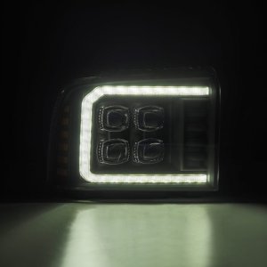 Ford F250 Super Duty Headlights - AlphaRex - NOVA LED Projector - Black - `05-`07