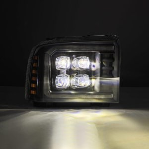 Ford F350 Super Duty Headlights - AlphaRex - NOVA LED Projector - Black - `05-`07 Ford F350 Super Duty Headlights - AlphaRex - NOVA LED Projector - Black - `05-`07