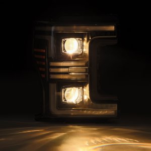 Ford F-350 Super Duty Headlights - AlphaRex - PRO-Series Projector - Alpha-Black - `17-`19 Ford F-350 Super Duty Headlights - AlphaRex - PRO-Series Projector - Alpha-Black - `17-`19