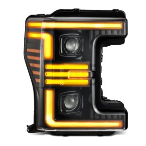 Ford F-450 Super Duty Headlights - AlphaRex - PRO-Series Projector - Alpha-Black - `17-`19
