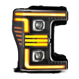 Ford F-250 Headlights - AlphaRex - PRO-Series - Black - `17-`19
