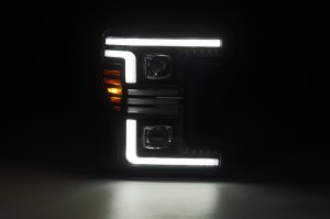 Ford F-450 Headlights - AlphaRex - PRO-Series - Black - `17-`19 Ford F-450 Headlights - AlphaRex - PRO-Series - Black - `17-`19