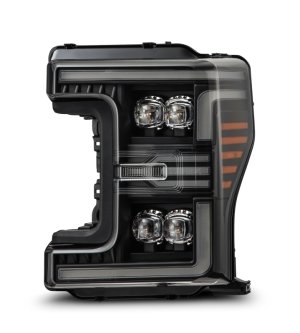 Ford F-450 Headlights - AlphaRex - NOVA-Series LED Projector - Alpha Black - `17-`19