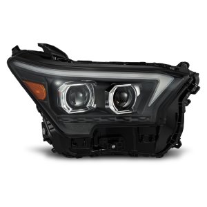 Toyota Tacoma Headlights - AlphaRex - LUXX-Series LED Proj w/Actv Light & Seq. Sig + DRL - Blk - `23-`24