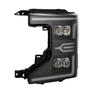 Ford F-450 Headlights - AlphaRex - NOVA-Series LED Projector - Black - `20-`22
