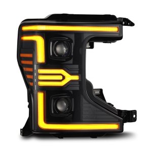 Ford F-450 Headlights - AlphaRex - LUXX-Series - Alpha-Black - `20-`22 Ford F-450 Headlights - AlphaRex - LUXX-Series - Alpha-Black - `20-`22