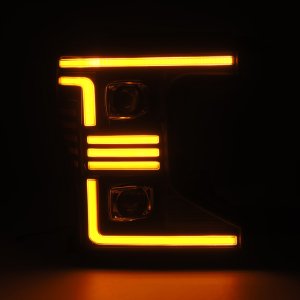 Ford F150 Headlights - AlphaRex - Pro-Series Projector - Black - `20-`22