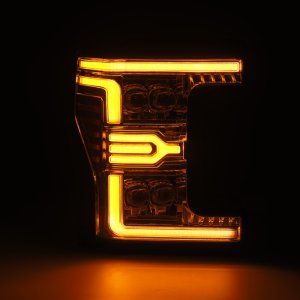 Ford F-450 Super Duty Headlights - AlphaRex - NOVA-Series LED Projector - Chrome - `17-`19