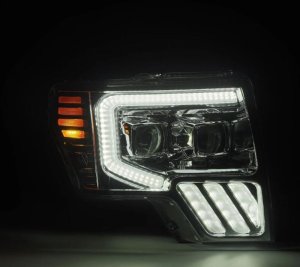 Ford F-150 Headlights - AlphaRex - PRO-Series Projector - Chrome - `09-`14