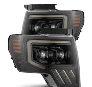 Ford F-150 Headlights - AlphaRex - PRO-Series - Black - `09-`14