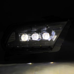 Ford Mustang Headlights - AlphaRex - NOVA-Series LED Projector - Black - `13-`14