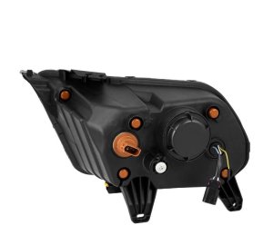 Ford Mustang Headlights - AlphaRex - NOVA-Series LED Projector with Activ Light & Sequential Signal - Black - `10-`12