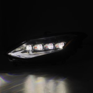 Nissan Z Headlights - AlphaRex - NOVA-Series LED Projector with Activation Light & Sequential Signal - Black - `23-`24