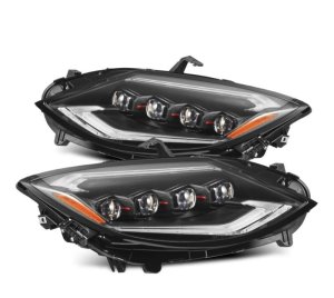 Nissan Z Headlights - AlphaRex - NOVA-Series LED Projector with Activation Light & Sequential Signal - Black - `23-`24