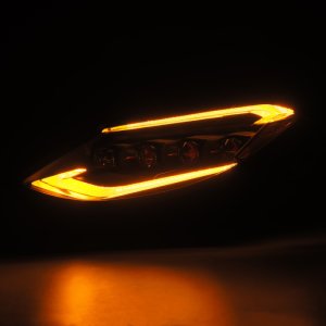 Nissan Z Headlights - AlphaRex - NOVA-Series LED Projector with Activation Light & Sequential Signal - Black - `23-`24