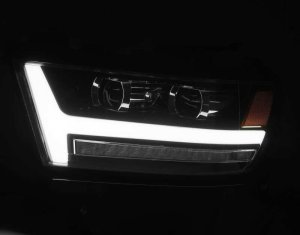 Ram 1500 Headlights - AlphaRex - PRO-Series Projector - Black - `19-`20