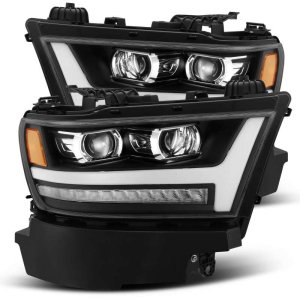 Ram 1500 Headlights - AlphaRex - PRO-Series Projector - Black - `19-`20