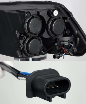 Ram 1500 Headlights - AlphaRex - PRO-Series Projector, Plank Style w/Seq Signal/DRL - Alpha Black - `09-`18
