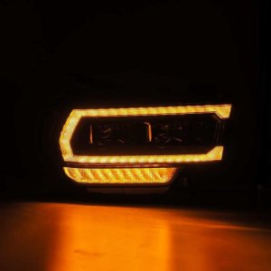 Ram 2500 Headlights - AlphaRex - LUXX LED Proj - Alpha-Black - `19-`21