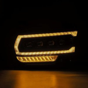 Ram 2500 Headlights - AlphaRex - NOVA LED Proj Headlights Plank Style - Alpha Black - `19-`21
