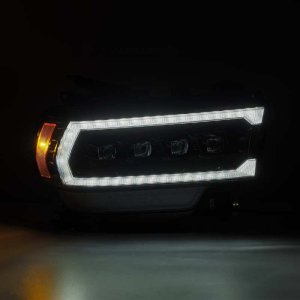 Ram 2500 Headlights - AlphaRex - NOVA LED Proj Headlights Plank Style - Alpha Black - `19-`21
