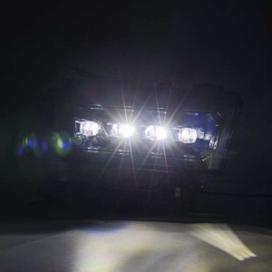 Ram 2500 Headlights - AlphaRex - NOVA LED Proj Headlights Plank Style - Alpha Black - `19-`21