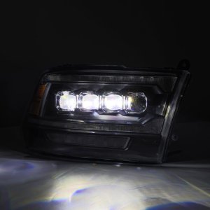 Dodge Ram 2500 Headlights - AlphaRex - NOVA LED Projector - Black - `09-`18