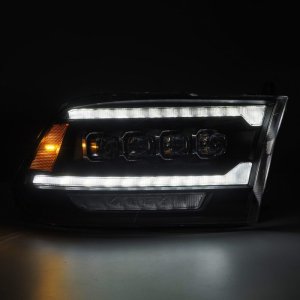 Dodge Ram 2500 Headlights - AlphaRex - NOVA LED Projector - Black - `09-`18