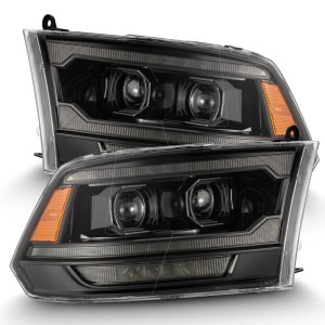 RAM 1500 Headlights - AlphaRex - PRO-Series Projector w/Sequential Signal & Top/Middle DRL - Alpha-Black - `09-`18