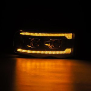 Dodge Ram 1500 Headlights - AlphaRex - PRO-Series Projector - Chrome - `02-`05