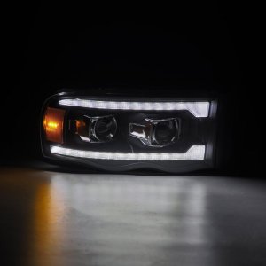 Dodge Ram 1500 Headlights - AlphaRex - PRO-Series Projector - Chrome - `02-`05