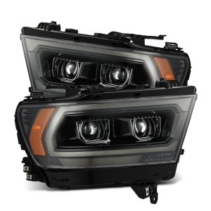 Ram 1500 Headlights - AlphaRex - PRO-Series Projector - Alpha Black - `19-`22