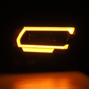 Ram 1500 Headlights - AlphaRex - LUXX LED Projector - Alpha Black - `19-`22