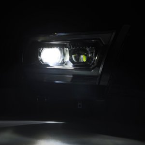 Ram 1500 Headlights - AlphaRex - LUXX LED Proj - Black - `19-`22