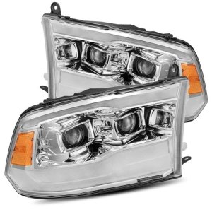 Dodge Ram 1500HD Headlights - AlphaRex - PRO-Series Projector Plank Style - Chrome - `09-`18
