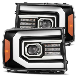 GMC 1500HD Headlights - AlphaRex - PRO-Series - Matte Black - `07-`13