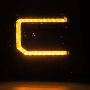 GMC Sierra Headlights - AlphaRex - NOVA LED Projector - Alpha Black - `14-`18