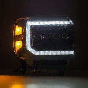 GMC Sierra Headlights - AlphaRex - NOVA LED Projector - Alpha Black - `14-`18