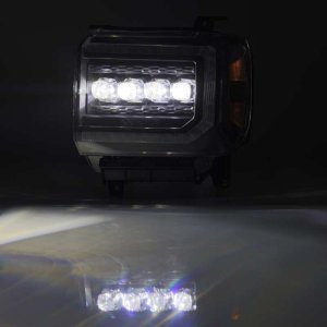 GMC Sierra Headlights - AlphaRex - NOVA-Series Projector - Black - `14-`18