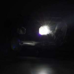 Toyota 4Runner Headlights - AlphaRex - LUXX LED Proj Plank Style w/Seq Signal/DRL - Black - `10-`13