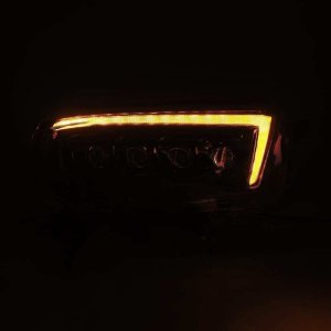 Toyota 4Runner Headlights - AlphaRex - NOVA LED Projector - Alpha-Black - `10-`13