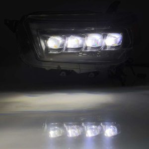 Toyota 4Runner Headlights - AlphaRex - NOVA LED Projector - Black - `10-`13