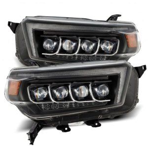 Toyota 4Runner Headlights - AlphaRex - NOVA LED Projector - Black - `10-`13