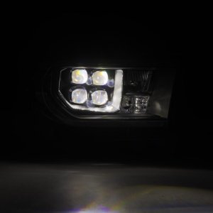 Toyota Sequoia Headlights - AlphaRex - NOVA LED Projector w/Active Light Sequence Signal + DRL - Black - `08-`17