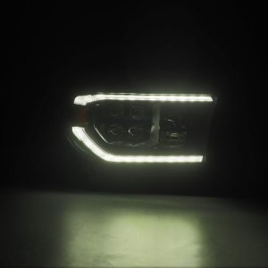 Toyota Sequoia Headlights - AlphaRex - NOVA LED Projector w/Active Light Sequence Signal + DRL - Black - `08-`17