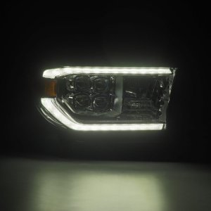 Toyota Tundra Headlight Assembly - AlphaRex - NOVA LED Projector - Chrome - `07-`13