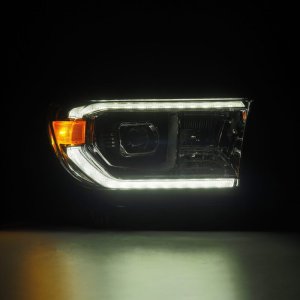 Toyota Tundra Headlights - AlphaRex - LUXX LED Projector - Chrome - `07-`13